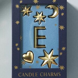 NWT Anthropologie Gold Star and Moon Candle Charms